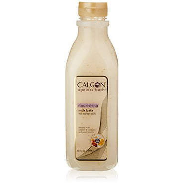 Calgon Ageless Nourishing Milk Body Bath With Serum Beads, 26 Oz