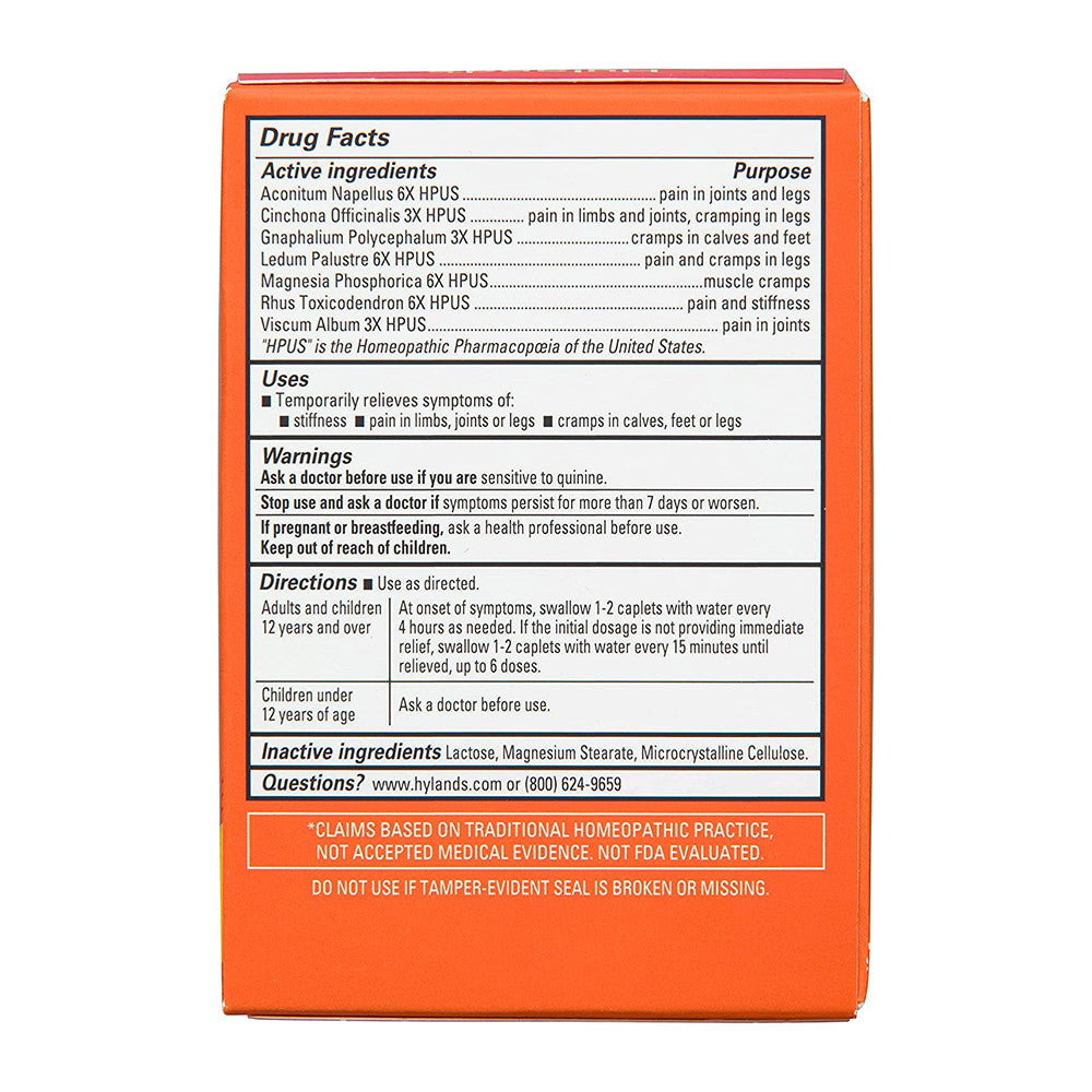 Hylands Leg Muscle Cramps Caplets Stop The Pain - 40 Ea