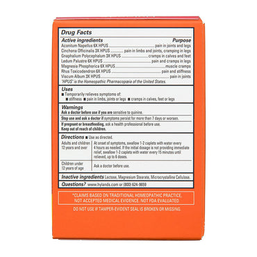 Hylands Leg Muscle Cramps Caplets Stop The Pain - 40 Ea