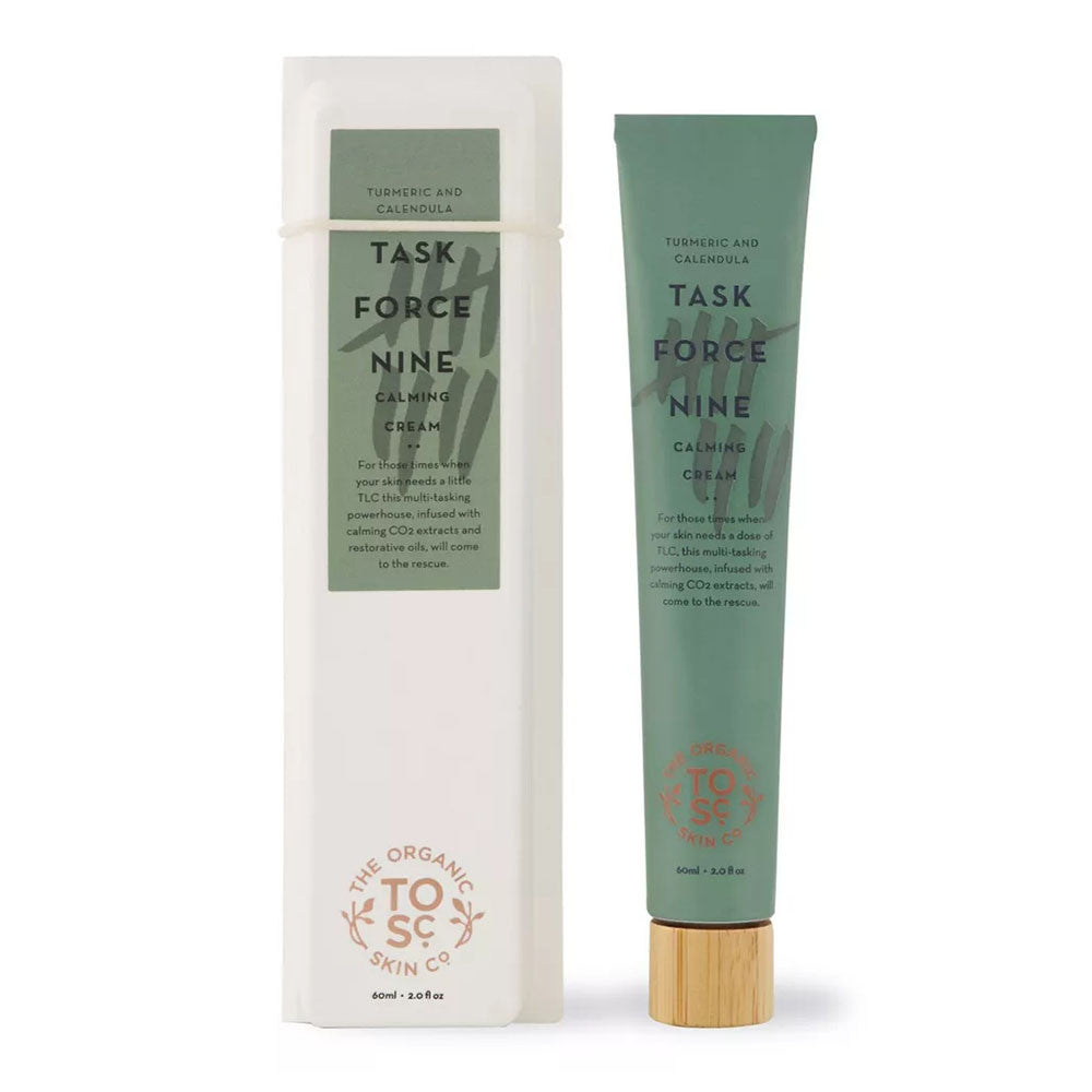 The Organic Skin Co Task Force Nine Calming Cream, Calendula And Turmeric, 2.2 Oz