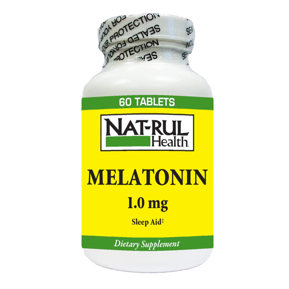 Nat Rul Health Melatonin 10 Mg Sleep Aid Supplement Tablets, 60 Ea