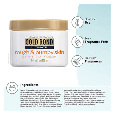 Gold Bond Ultimate Rough And Bumpy Skin Cream, 8 Oz