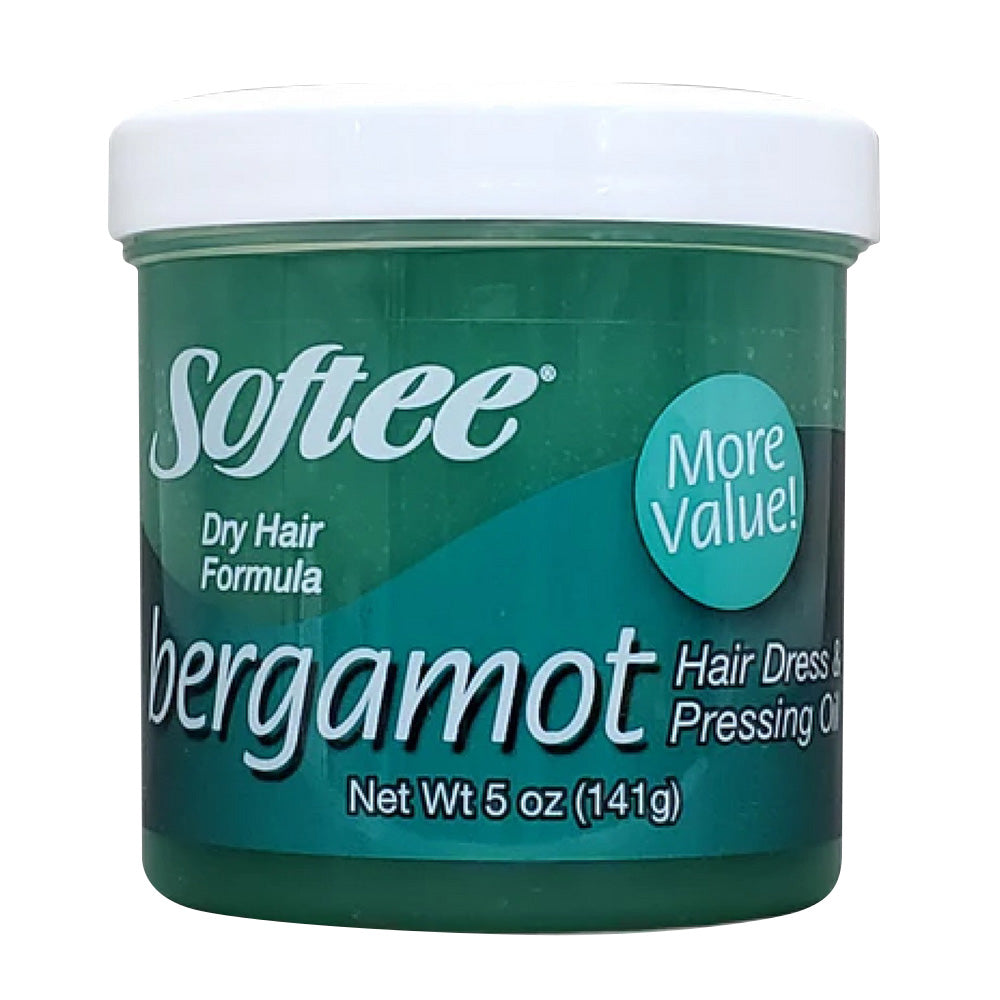 Softee Bergamot Hair Dress & Pressing Oil Dry Hair Formula 5Oz (141g)