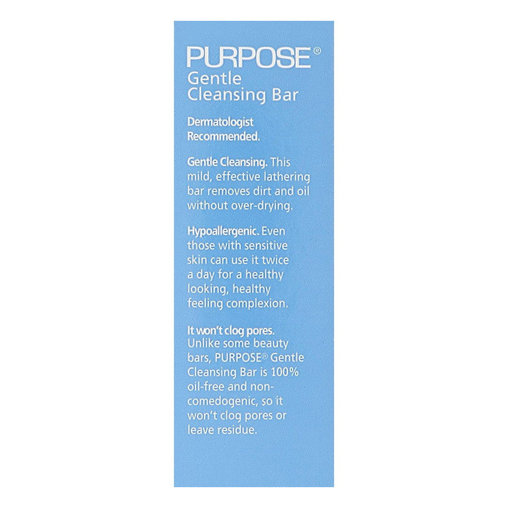 Purpose Gentle Cleansing Bar Soap, Oil Free And Hypoallergenic, 3.6 Oz