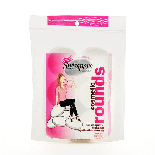 Swisspers Cosmetic Cotton Rounds - 12 Each