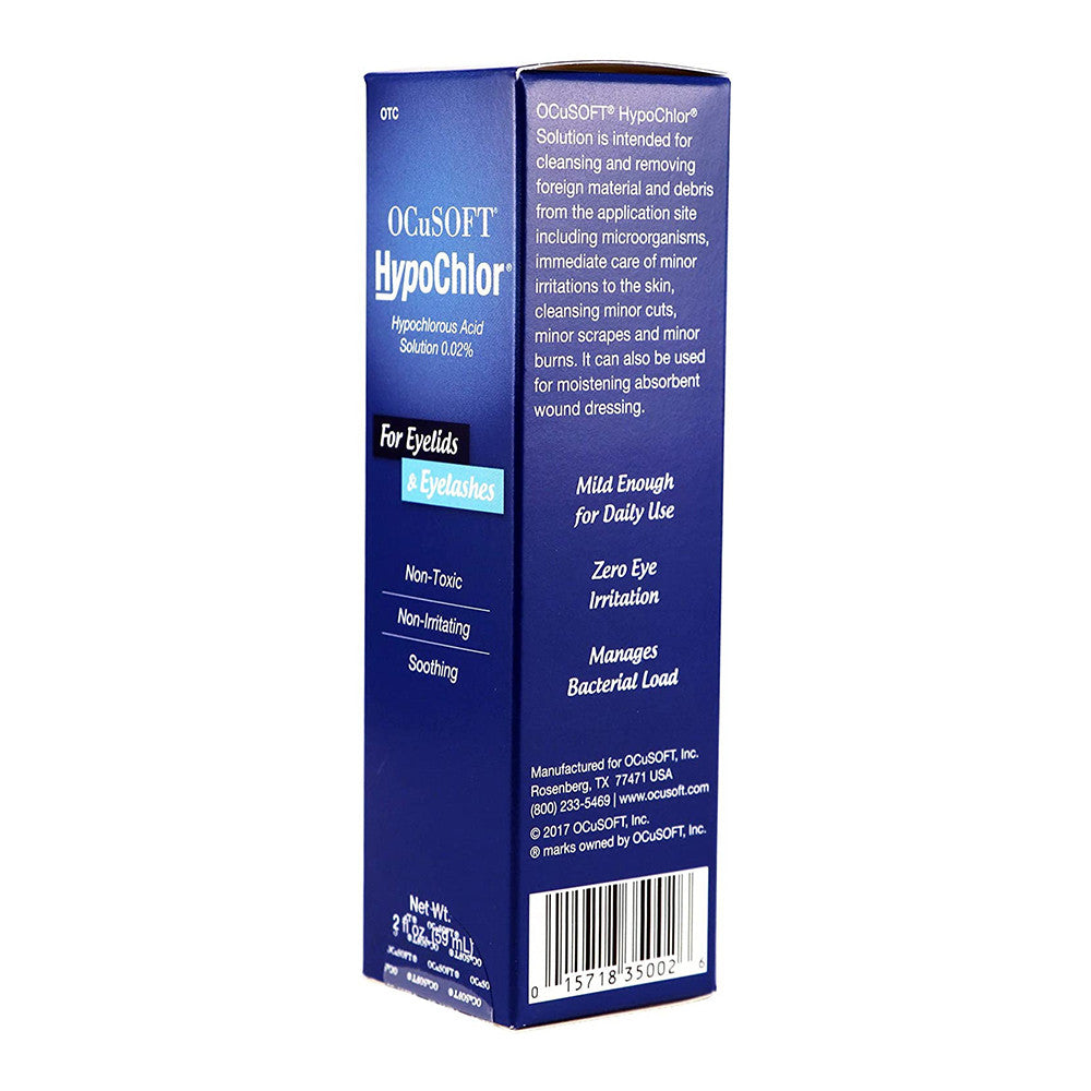 Ocusoft Hypochlor Solution For Eyelids and Eyelashes, 2 Oz