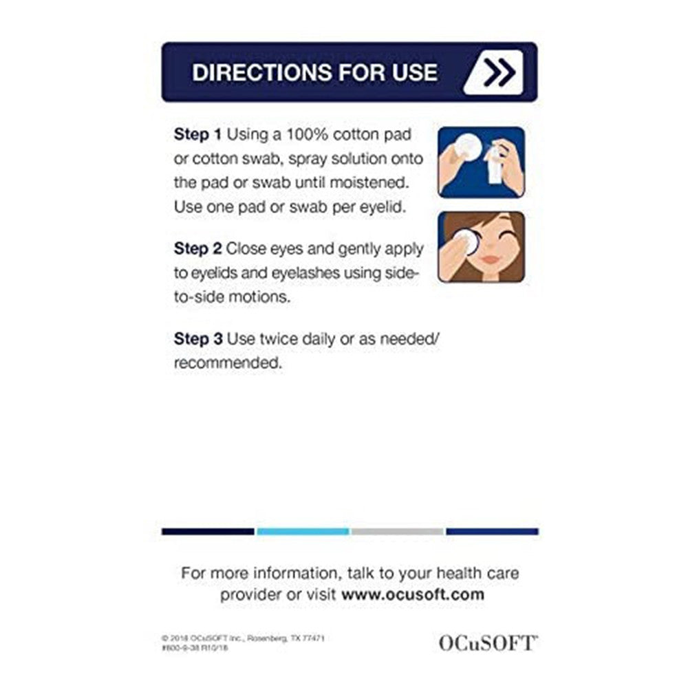 Ocusoft Hypochlor Solution For Eyelids and Eyelashes, 2 Oz
