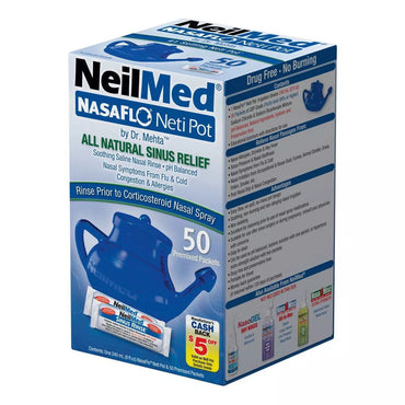Neilmed Nasaflo Neti Pot Gravity Flow Method , 1 Ea