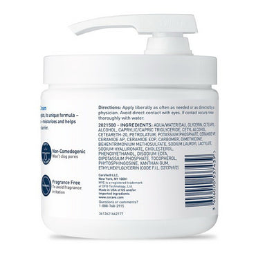 Cerave Moisturizing Cream Pump For Normal To Dry Skin 16 oz