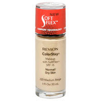 Revlon Colorstay Makeup With Softflex For Normal / Dry Skin, Medium Beige #220, 1 Oz