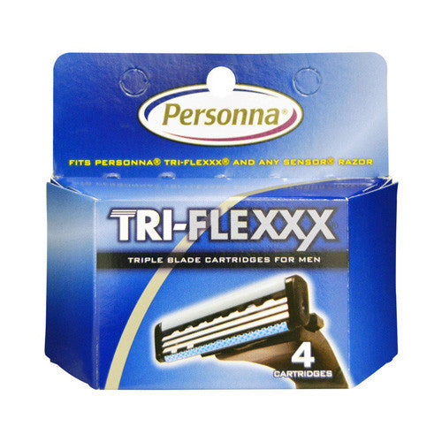 Personna Tri Flexxx Triple Blade Cartridges For Men - 4 Ea