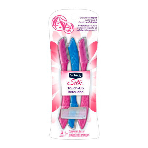 Schick Silk Touch Up Eyebrow Womens Disposable Razor, 3 Ea