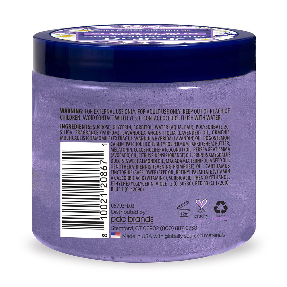 Dr Teal's Shea Sugar Sleep Body Scrub Melatonin with Essential Oils, 19 Oz