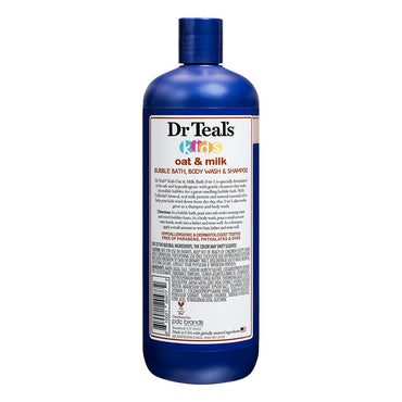 Dr Teal's Kids 3-in-1 Bubble Bath, Body Wash and Shampoo, 20 Oz