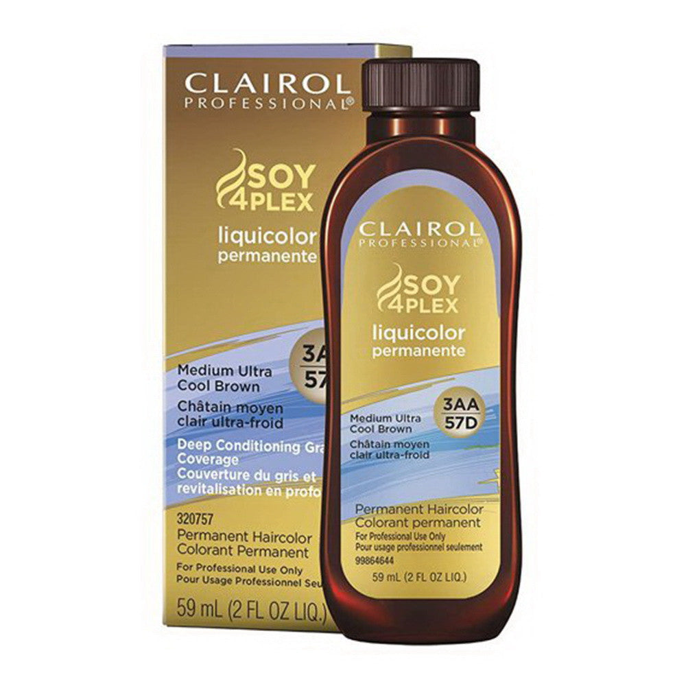 Clairol Liquicolor Permanent, 3AA/57D Medium Ultra Cool Brown, 2 Oz