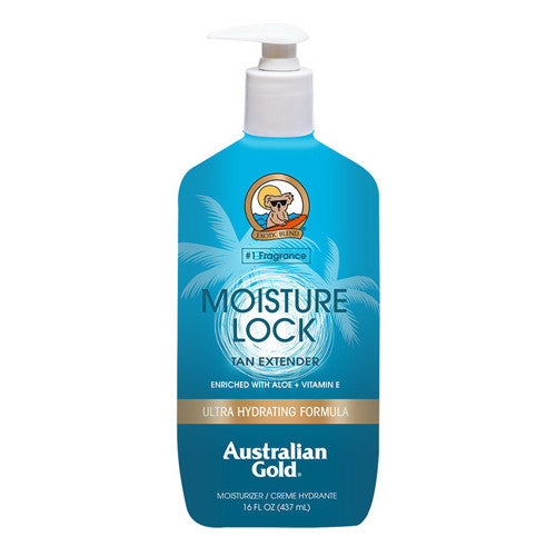 Australian Gold Moist Lock Tan Extender Lotion with Pump, 16 Oz