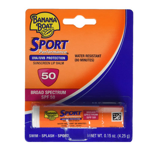 Banana Boat Sport Performance Sunscreen Lip Balm Spf 50, 0.15 Oz