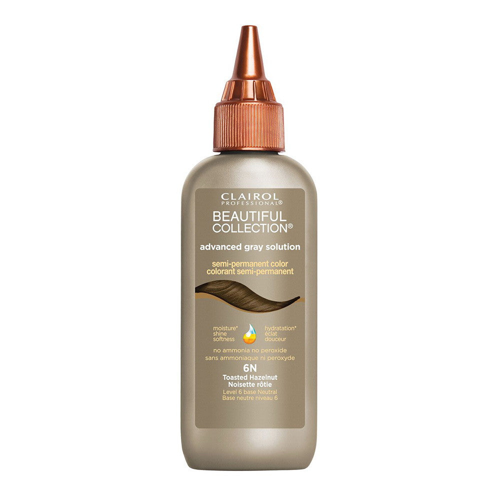 Clairol Advanced Gray Solution Semi Permanent Hair Color, 6N Toasted Hazelnut, 3 Oz