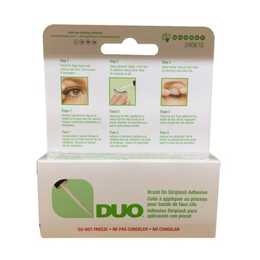 DUO Brush On Striplash Adhesive With Vitamins A C And E Clear, 0.18 Oz