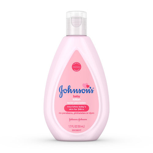 Johnsons Moisturizing Pink Baby Lotion with Coconut Oil, 1.7 Oz