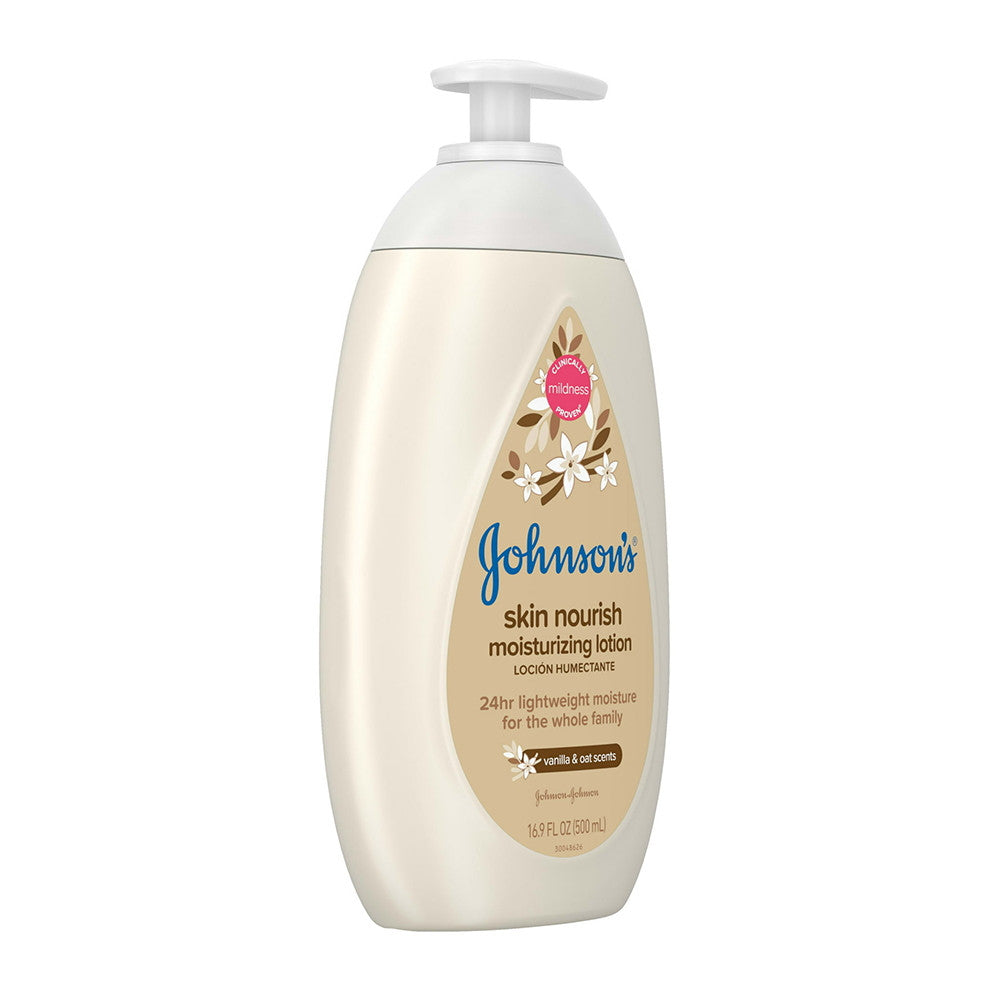 Johnson's Baby Body Lotion with Vanilla and Oat Scents, 16.9 Oz