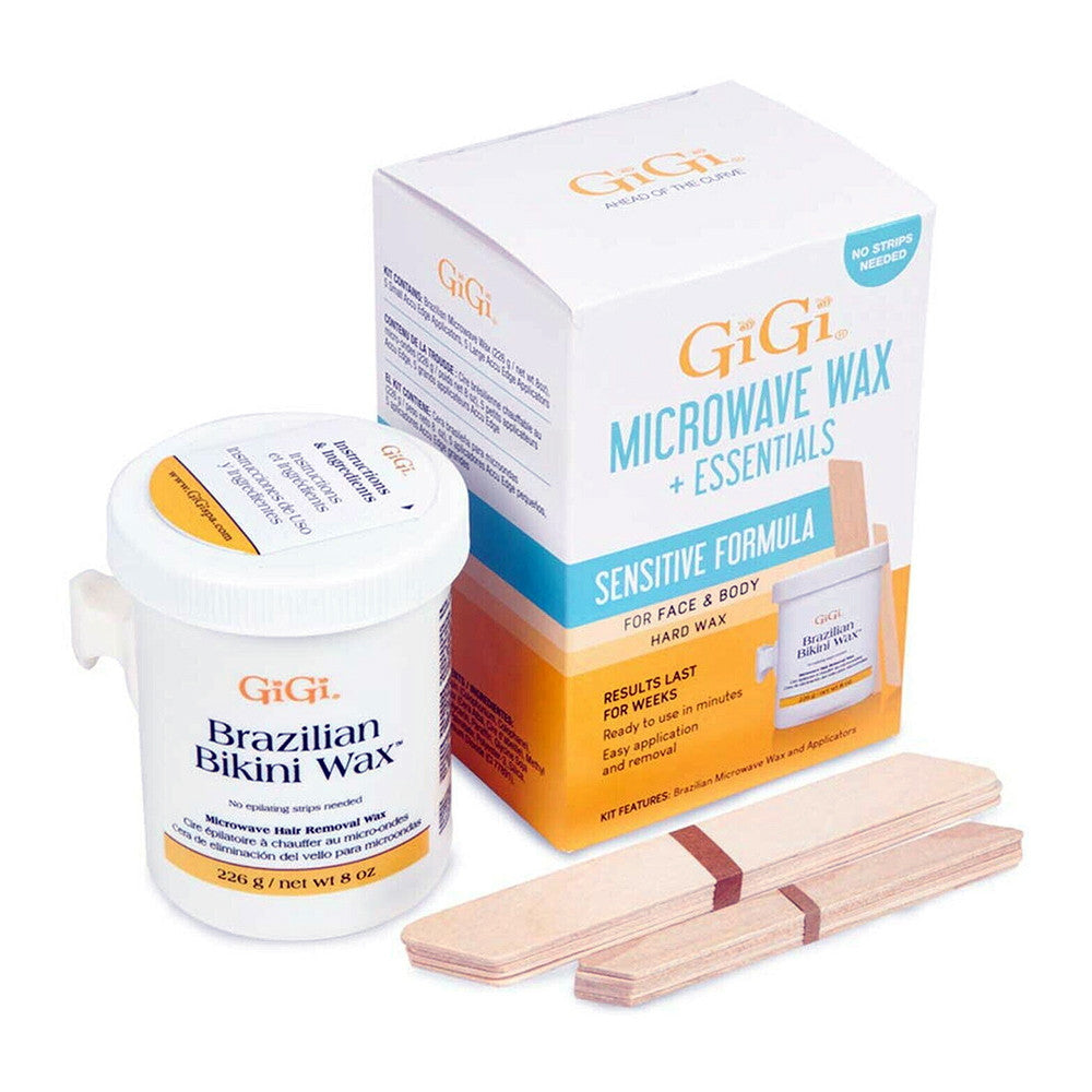 Gigi Brazilian Microwave Hair Removal Wax with Applicators, 1 Ea