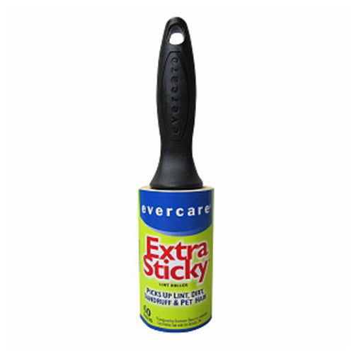 Evercare Garment Easy Reach Extreme Stick Lint Roller Sheets, 60 Ea