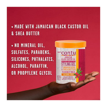 Cantu Shea Butter Maximum Hold Strengthening Styling Gel, 18.5 Oz