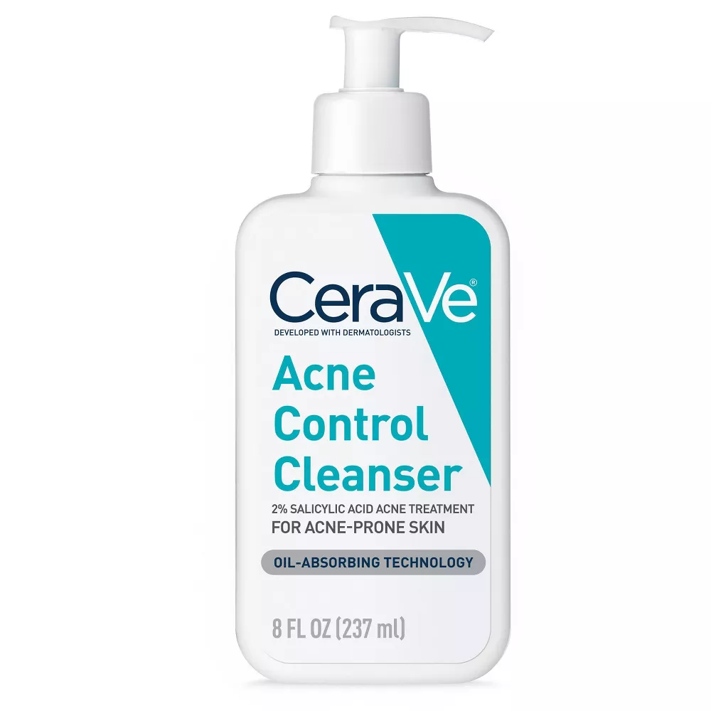 CeraVe Acne Control Cleanser with Salicylic Acid, 8 Oz