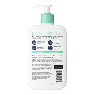 CeraVe Foaming Facial Cleanser, 16 Oz
