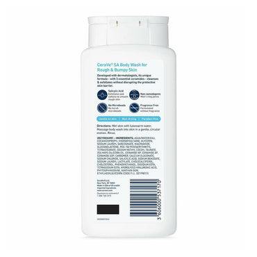 CeraVe SA Body Wash For Rough And Bumpy Skin, 10 Oz