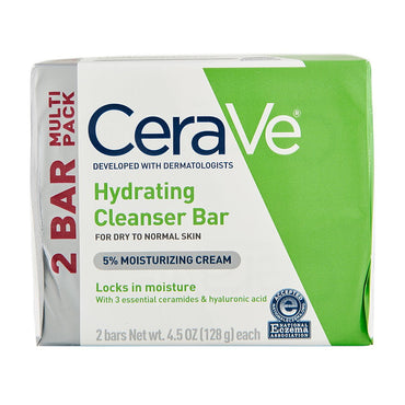 CeraVe Hydrating Cleanser Bar for Normal to Dry Skin, 4.5 Oz