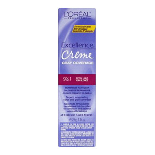 Loreal Excel Creme Color #9 1/2.1 X Extra Light Ash Blonde, 1.74 Oz