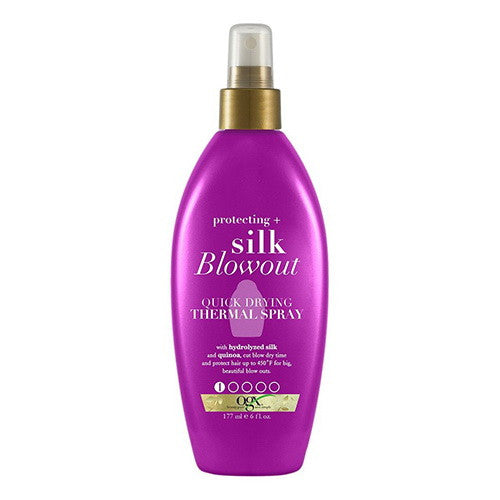 Ogx Protecting Plus Silk Blowout Quick Drying Thermal Spray, 6 Oz