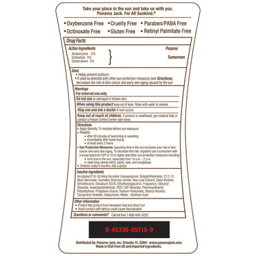 Panama Jack Sunscreen Lotion SPF 15, 6 Oz