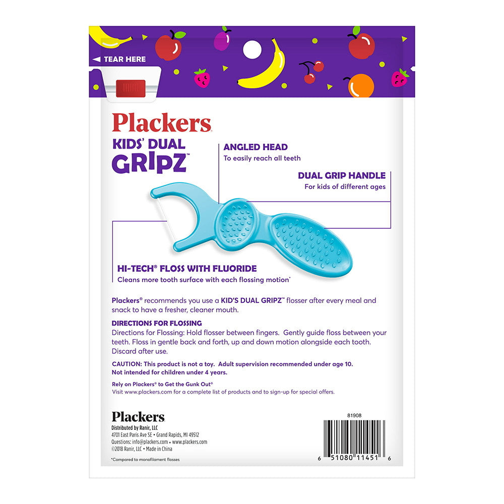 Plackers Flossers Fruit Smoothie Swirl, 75 Ea