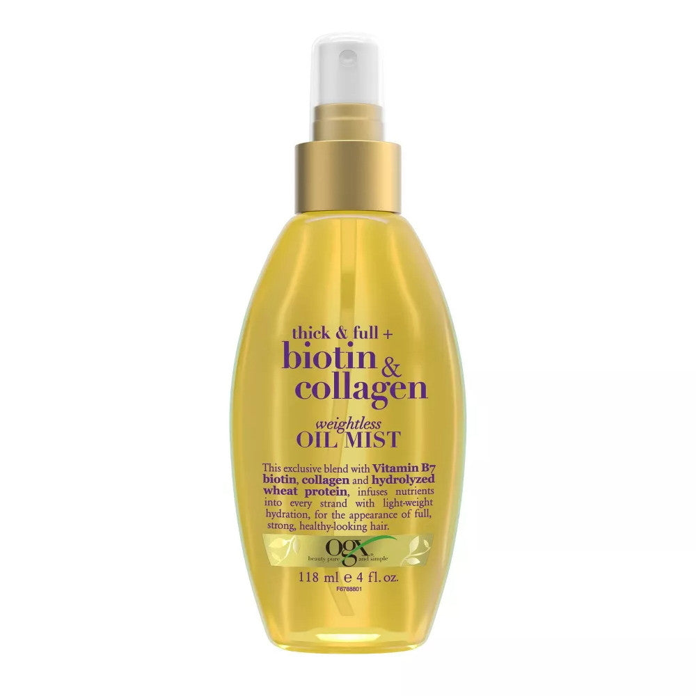 Ogx Biotin And Collagen Weightless Hair Oil Mist, 4 Oz