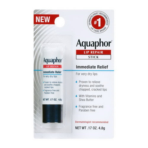 Aquaphor Lip Repair Stick, Lip Balm for Dry Chapped Lips, 1.7 Oz