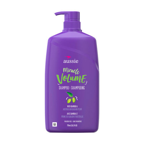 Aussie Miracle Volume Hair Shampoo with Pump, 26.2 Oz