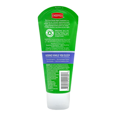 O'Keeffe's Working Hands Night Treatment Hand Cream, 3 Oz