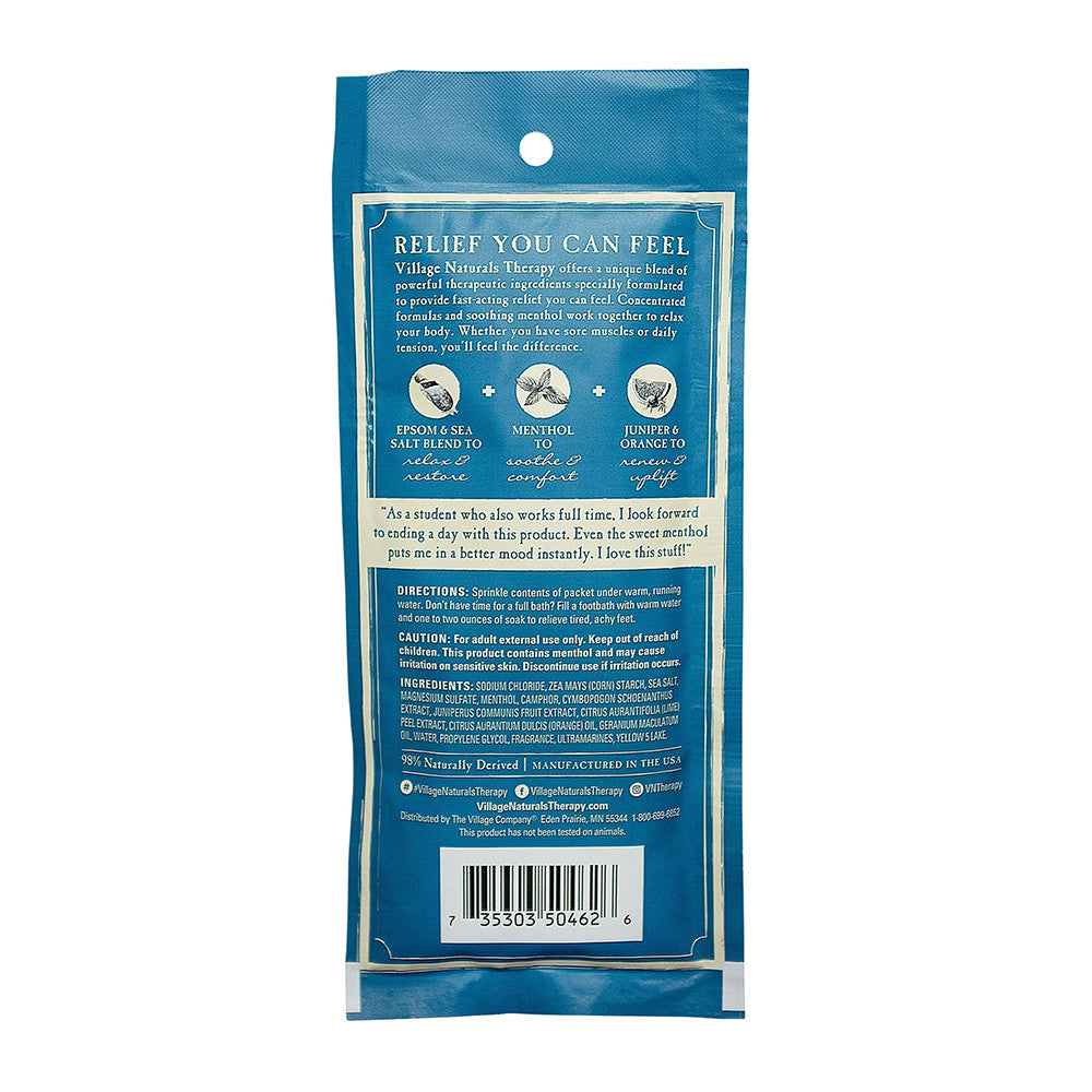 Village Naturals Therapy Aches and Pains Tension Relief Mineral Bath Soak, 2 Oz