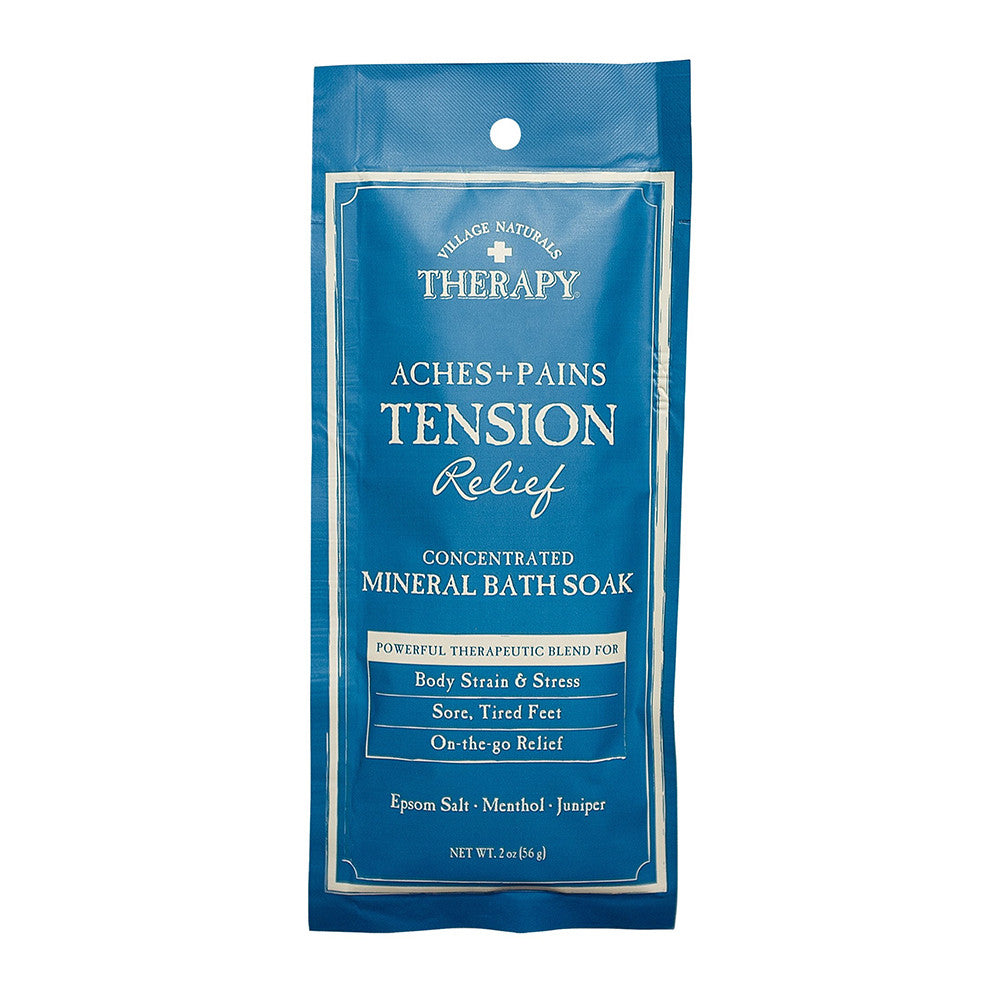 Village Naturals Therapy Aches and Pains Tension Relief Mineral Bath Soak, 2 Oz