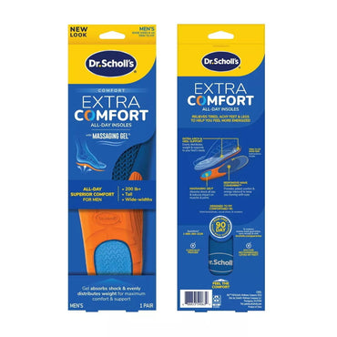 Dr. Scholl's Comfort And Energy Extra Support Massaging Gel Insoles Size 8-14, 1 Pair