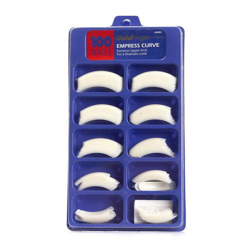 Gold Finger Empress Curve Nhec Nails, 100 Ea