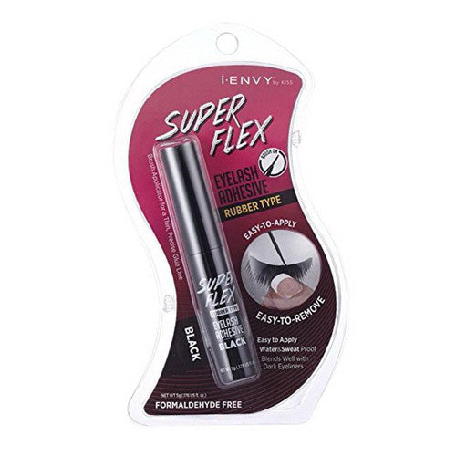 Kiss I Envy Super Flex Eyelash Adhesive Rubber Type, 0.17 Oz