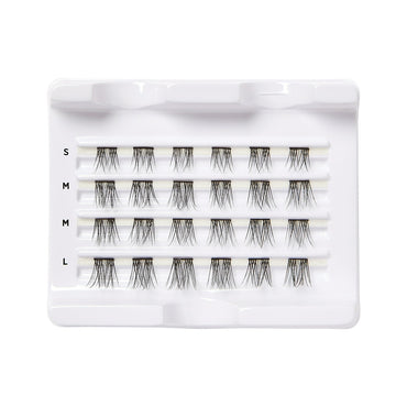Kiss Falscara DIY Eyelash Extensions Multipack Lengthening Wisps, 24 Ea
