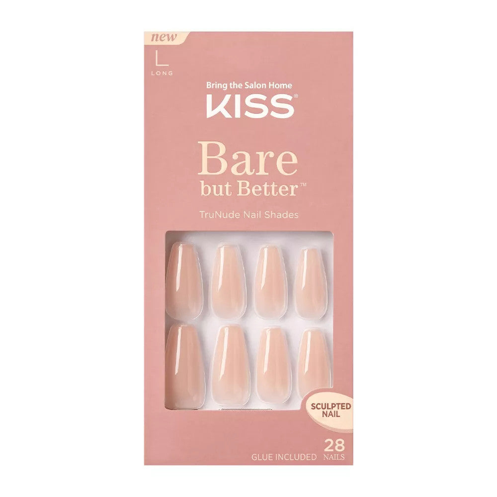 Kiss Bare But Better Sculpted Nude Fake Nails, 28 Ct