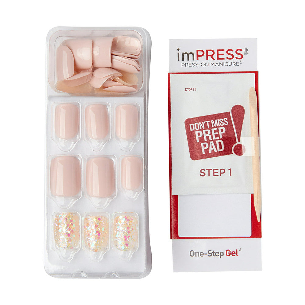 Kiss imPRESS Press on Manicure Fake Nails, Dorothy, 30 Ct