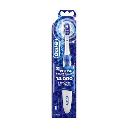 Oral B 3D White Battery Powered Toothbrush, 1 Ea