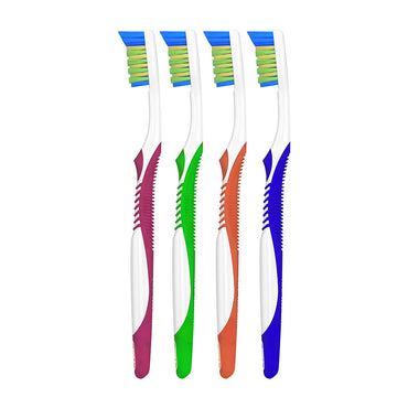 Oral-B Bacteria Blast Manual Toothbrush Soft, 4 Ct